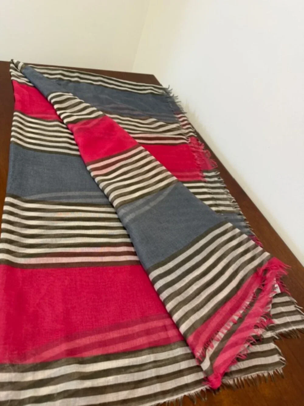 Old Navy Multicolor Striped Print Wrap Scarf.